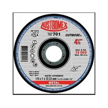 DISCO CORTE/METAL ESM P 4.5" 701 GRINDMORE AMX