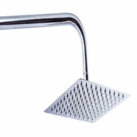 REGADERA AC INOX CR CUAD 8" 7007 ALAN